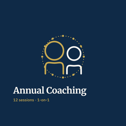 1-on-1 Annual Coaching Program (12 Sessions)